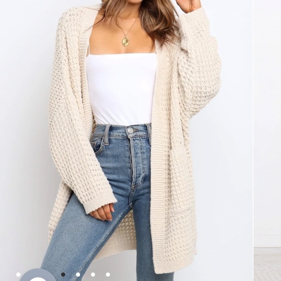 LEYONIE CARDIGAN - CREAM - Picture 4 of 9